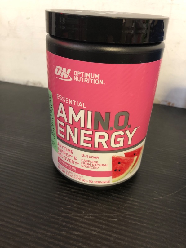 Photo 2 of exp date 01/2026--Optimum Nutrition Amino Energy - Pre Workout with Green Tea, BCAA, Amino Acids, Keto Friendly, Green Coffee Extract, Energy Powder - Watermelon, 30 Servings (Packaging May Vary) Powder Watermelon 30 Servings (Pack of 1)