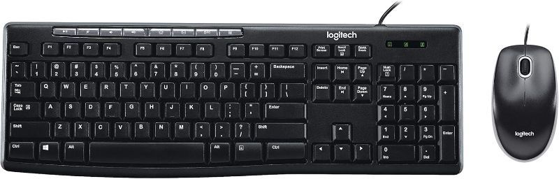 Photo 1 of Logitech Media Combo MK200 Full-Size Keyboard and High-Definition Optical Mouse
