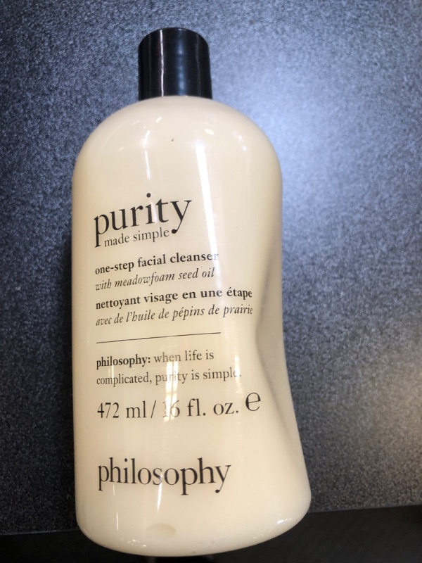 Photo 2 of philosophy Purity Made Simple One-Step Facial Cleanser, 16 oz
