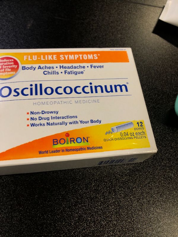 Photo 2 of Boiron Oscillococcinum for Flu-Like Symptoms Pellets, 12 Count (Pack of 2)- best by 05/2027