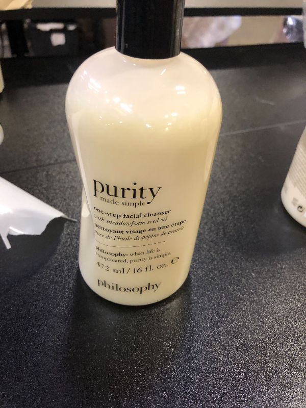 Photo 2 of philosophy Purity Made Simple One-Step Facial Cleanser, 16 oz
