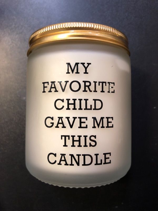 Photo 2 of "MY FAVORITE CHILD GAVE ME THIS CANDLE" SOY CANDLE - LAVENDER - 1 COUNT