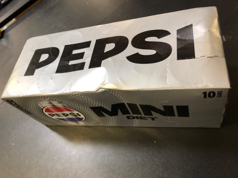 Photo 2 of  ex 12/24 Diet Pepsi Soda, 7.5 Fl Oz Mini Cans, (Pack of 10) Diet Pepsi Mini Can 7.5 Fl Oz (Pack of 10)