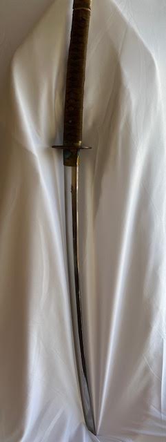 Photo 2 of 1940'S VINTAGE JAPANESE KITANA WITH WOODEN SHEATH.  SAMURAI SWORD 35.”