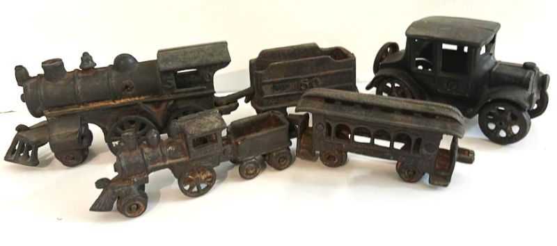 Photo 1 of VINTAGE METAL TRAINS & CAR