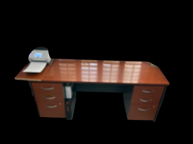 Photo 1 of EXECUTIVE WOOD DESK WITH FILE DRAWERS 70” x 23 1/2” H30”
