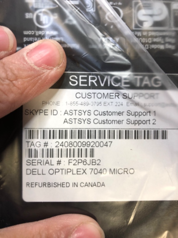 Photo 1 of Dell Optiplex 7040 Micro Form Factor Desktop