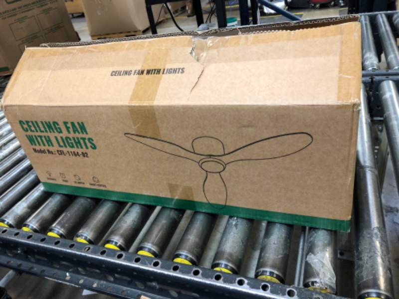 Photo 1 of LUDOMIDE Ceiling Fans with Lights, Low Noise Reversible Airflow DC Motor 52 Inch Ceiling Fan with Remote Control, Flush Mount Ceiling Fan for for Indoor Outdoor