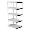 Photo 1 of 5-Tier Easy Assembly Multi-purpose Plastic Garage Storage Shelving Unit in Gray (36 in. W x 72 in. H x 24 in. D)
