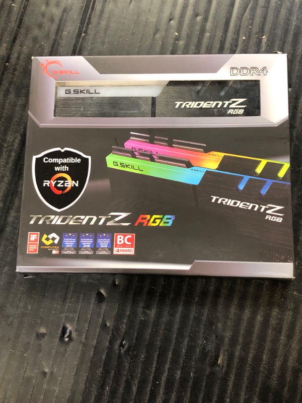 Photo 2 of G.SKILL Trident Z RGB Series (Intel XMP) DDR4 RAM 16GB (2x8GB) 3600MT/s CL18-22-22-42 1.35V Desktop Computer Memory UDIMM (F4-3600C18D-16GTZRX)