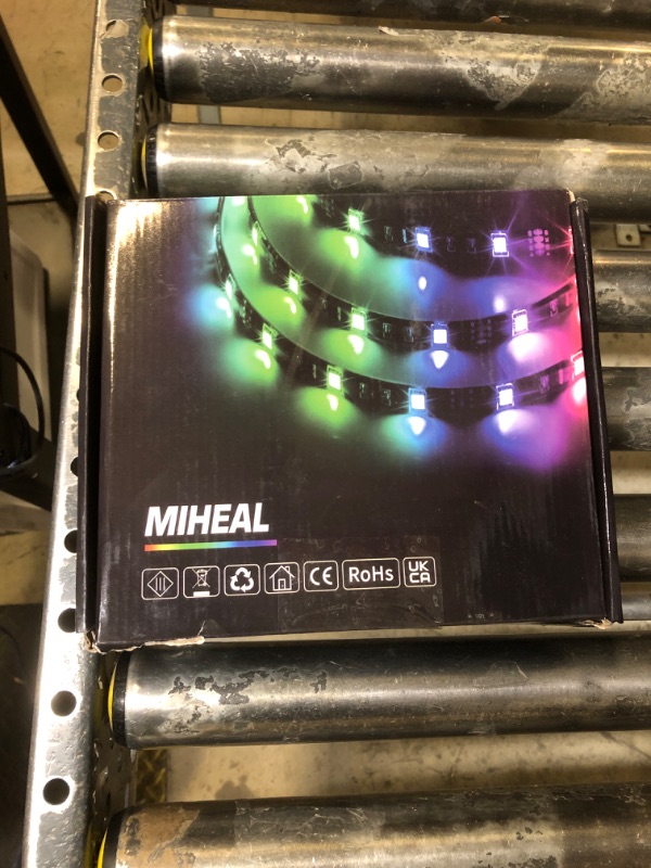 Photo 1 of MIHEAL 80ft (24m) 5050 SMD RGB LED Strip Light Kit, Color Changing White Band Rope Lights+24-Key RF Controller+ Power Supply for Home,Kitchen,Trucks,Sitting Room and Bedroom Decoration(80ft)
