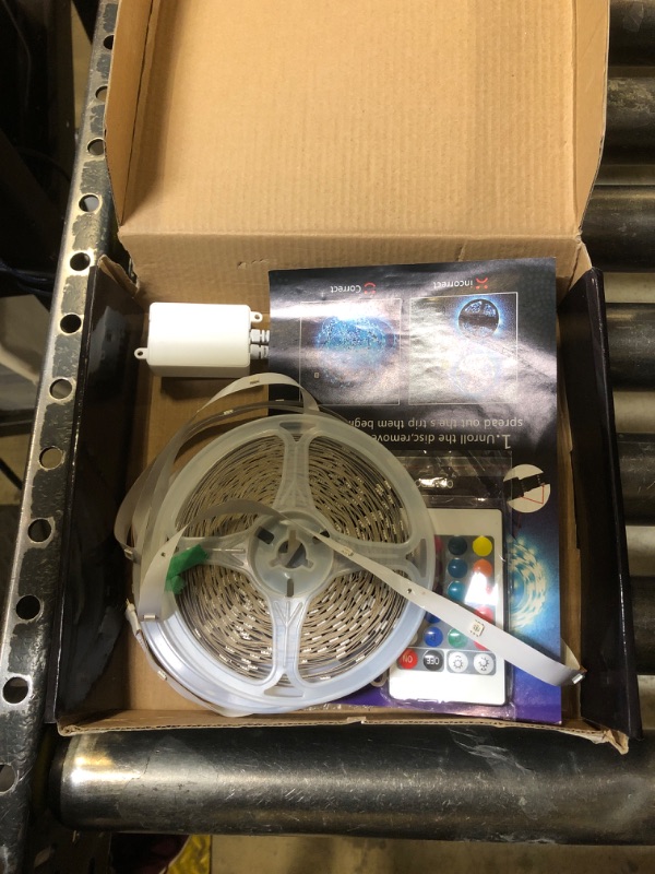 Photo 1 of MIHEAL 80ft (24m) 5050 SMD RGB LED Strip Light Kit, Color Changing White Band Rope Lights+24-Key RF Controller+ Power Supply for Home,Kitchen,Trucks,Sitting Room and Bedroom Decoration(80ft)