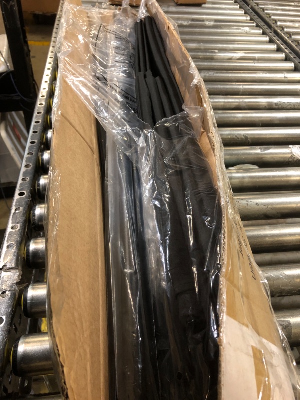 Photo 1 of MAYOLIAH Partition Room Dividers 3 Panel Folding Privacy Screens 6 Ft Tall Portable Office Walls Dividers for Room Separator 102"x20"x71", Black