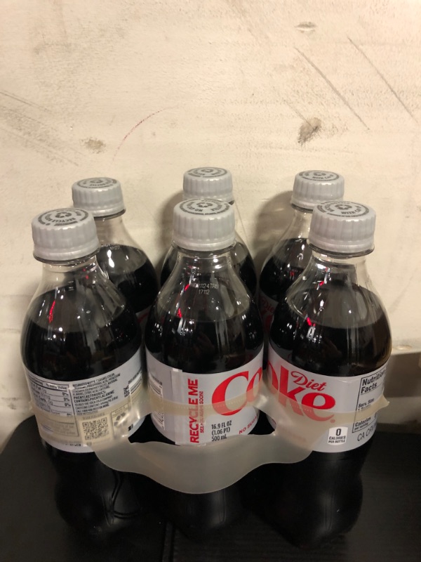 Photo 2 of exp date11/2024--Diet Coke, 16.9 fl oz, 6 Pack (Package May Vary) Diet Coke 16.9 fl oz (Pack of 6)