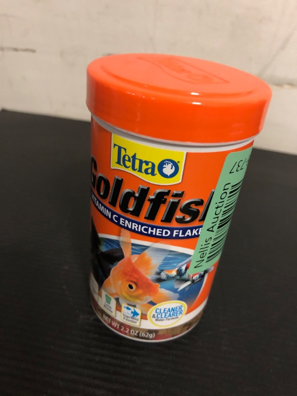 Photo 2 of exp date 11/2026--Tetra TetraFin Goldfish Flakes - 2.2 oz canister