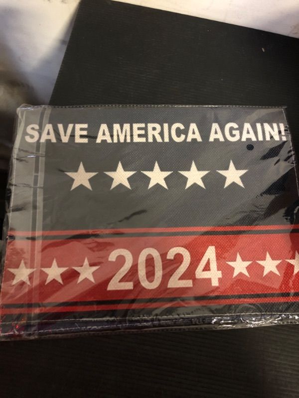 Photo 2 of Trump 2024 Garden Flags for Outside,2 Garden Flags,Donald Trump 2024 Take America Back Flags Garden Flag 12 * 18 Inch Double Sided Flag