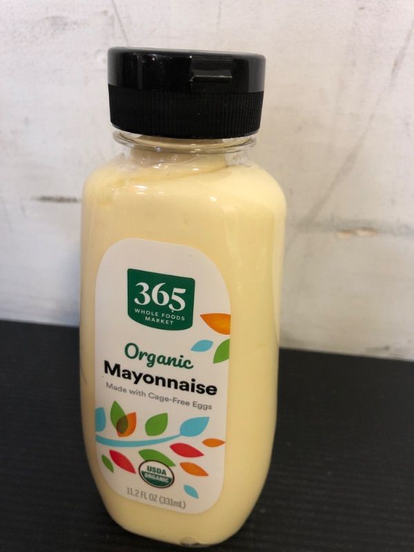 Photo 1 of exp date 11/2024--365 by Whole Foods Market, Organic Mayonnaise, 11.2 Fl Oz