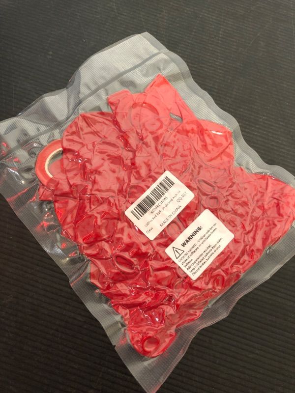 Photo 2 of 100pcs Red Balloons for Balloon Garland Arch Kit, Red Latex Balloons for Valentine's Day Baby Shower Gender Reveal Wedding Birthday Party Decoration