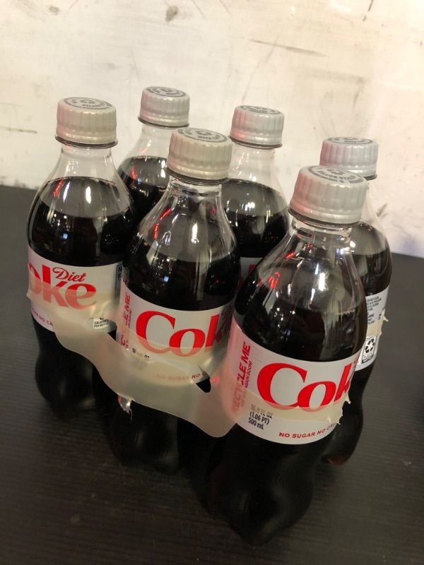 Photo 2 of exp date 11/2024--Diet Coke, 16.9 fl oz, 6 Pack (Package May Vary) Diet Coke 16.9 fl oz (Pack of 6)