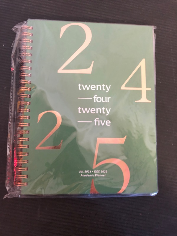 Photo 2 of Riley's Planner 2024-2025 Academic Year, 18-Month School Calendar 2024-2025 Planner Book Hardcover, Monthly and Weekly Student Planner, Notes Pages, Twin-Wire Binding (8 x 6 inch, Dark Green)