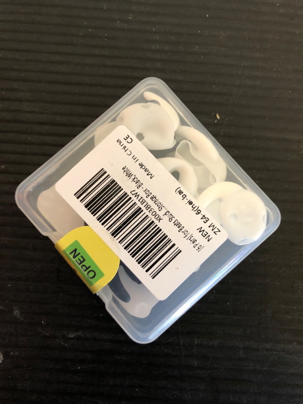 Photo 1 of [6 Pairs] for Beats Studio Buds Ear Hooks, Silicone Anti Slip Ear Hooks Compatiable with Beats Studio Bud 2021 Ear Hook Covers Accessories | NOT Fit in Case | with Portable Storage Box - Black,White