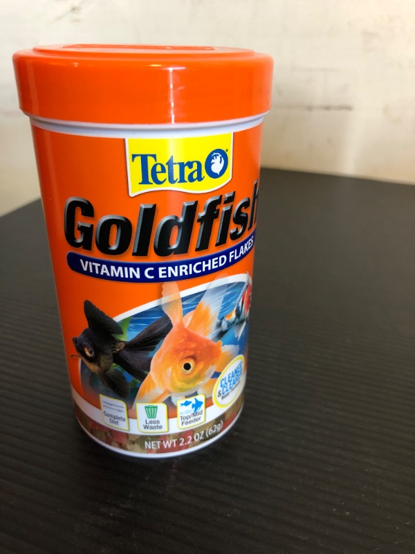 Photo 1 of exp date 11/2026--Tetra TetraFin Goldfish Flakes - 2.2 oz canister