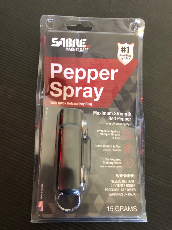 Photo 2 of 3-In-1 Key Case Pepper Spray W/ Quick Release Key Ring (Sabre)