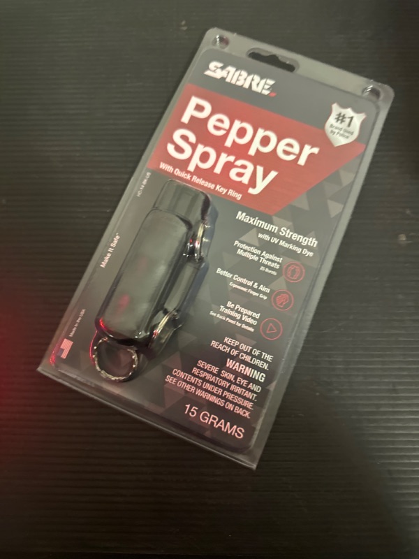 Photo 2 of 3-In-1 Key Case Pepper Spray W/ Quick Release Key Ring (Sabre)