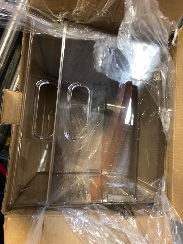 ClearSpace XL Clear Plastic Storage Bins 2 Pack for Kitchen