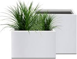 Photo 1 of 15"x30"Rectangular Concrete/Fiberglass Indoor Outdoor Elegant Planters