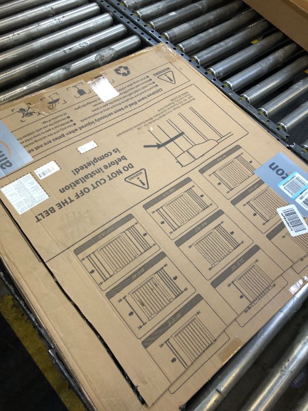 Photo 1 of Cumbor 29.7-54.2" Wide Baby Gate for Stairs, Mom's Choice Awards Winner-Self Closing Dog Gate Indoor for Doorways, No Drilling Pressure Mounted Pet Gates for Kids, Easy Walk Through Safety Gate, Black Black 29.7-54.2"W x 30.5"H