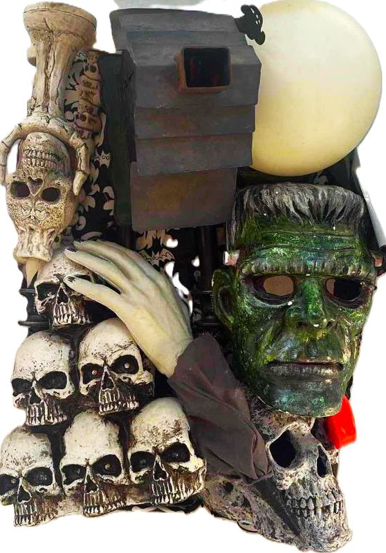 Photo 1 of CONTENTS OF TOTE - HALLOWEEN DECORATIONS