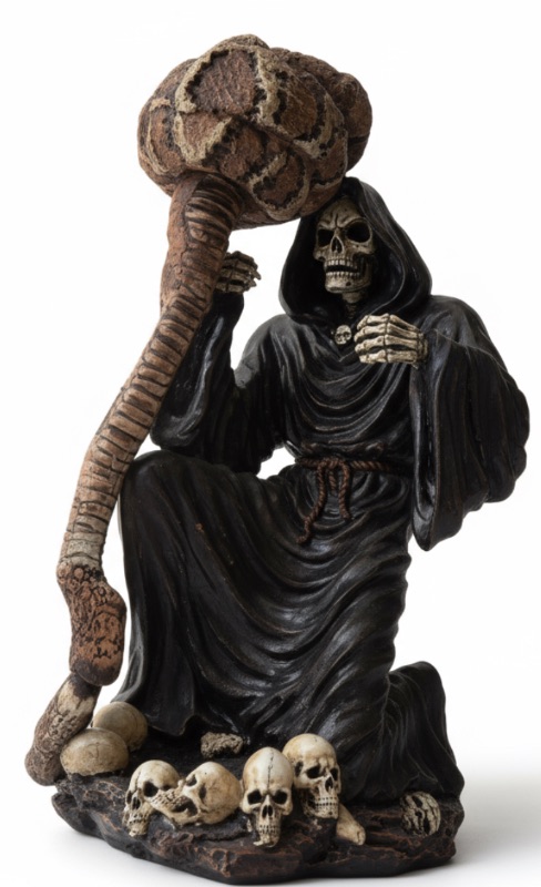 Photo 1 of CONTENTS OF TOTE HALLOWEEN DECORATIONS 14” GRIM REAPER