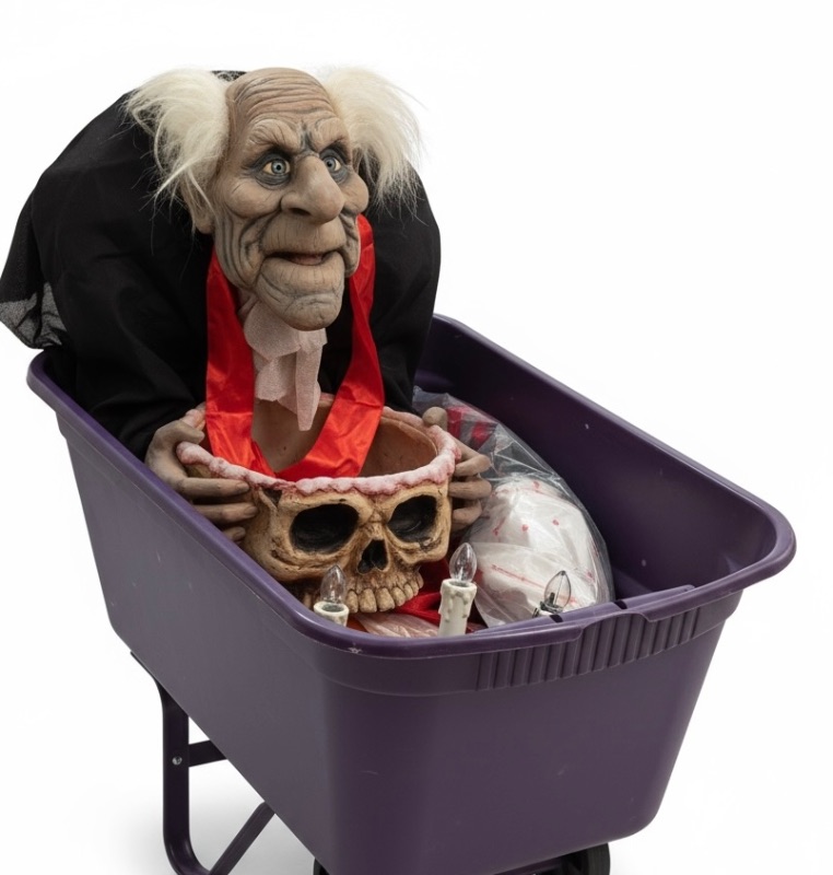 Photo 1 of CONTENTS OF TOTE HALLOWEEN DECORATIONS