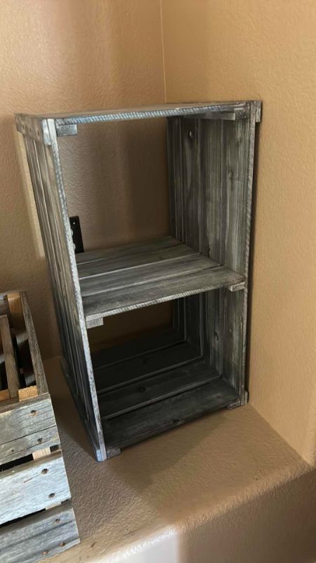 Photo 1 of DIVIDED BOTTOMLESS WOOD CRATE 25” x 14 1/2” x H14 1/2”