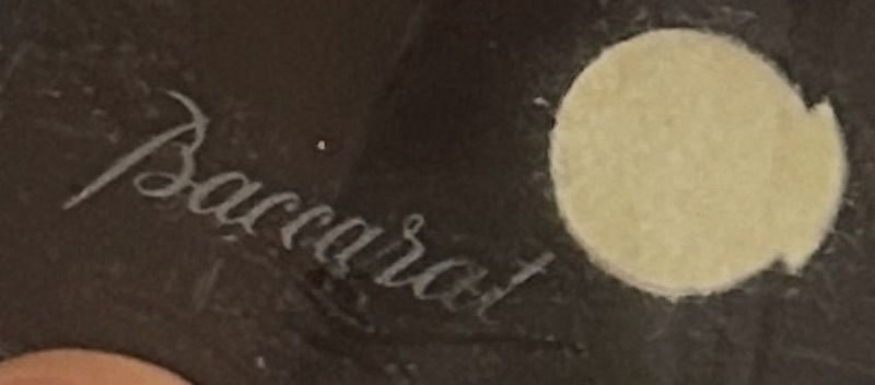 Photo 1 of BACCARAT MILLE NUITS CRYSTAL 5 CANDLE CANDELABRA  H28” WITH 2 ADDITIONAL REPLACEMENT PARTS