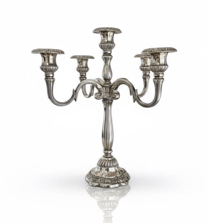 Photo 1 of GODINGER SILVER CANDELABRA H14”