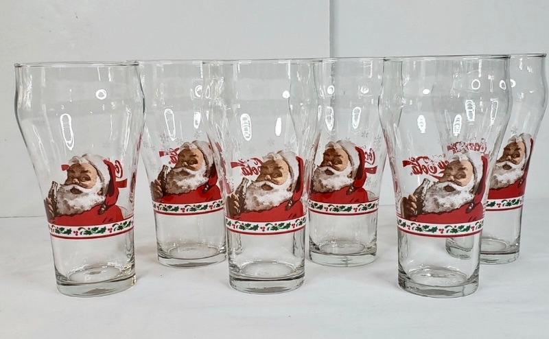 Photo 1 of 7 COCA COLA SANTA CLAUSE GLASSES