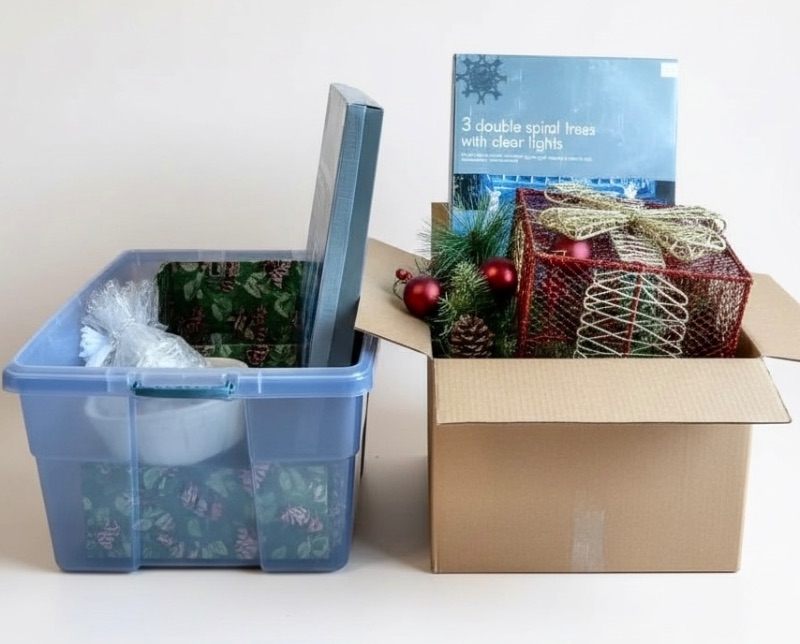 Photo 1 of 2 BOXES OF HOLIDAY DECORATIONS