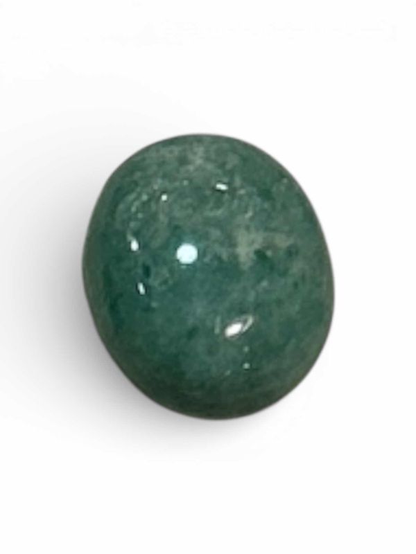 Photo 1 of LOOSE DYED GREEN BERYL (EMERALD) CABOCHON APPROX 14.00 CTS PRE-SALE GEMOLOGICAL SUMMARY EST RETAIL $750.00