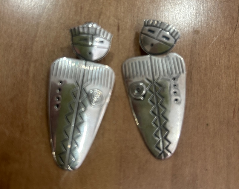 Photo 1 of 3 PAIRS STERLING SILVER  PIERCED EARRINGS