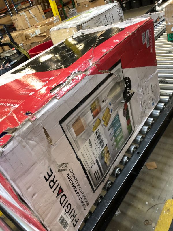 Photo 1 of Frigidaire Retro Compact Fridge with Chiller, 3.2 cu ft Countertop Fridge with Built-In Bottle Opener, Compact Refrigerator for Office, Bedroom, Dorm Room or Cabin - 16.5"D x 19"W x 31"H (Black)