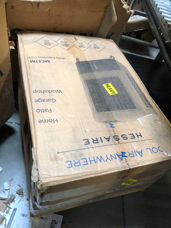 Photo 1 of Hessaire 2,200 CFM 2-Speed Portable Evaporative Cooler, Gray