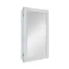 Photo 1 of 15-1/4 in. W x 26 in. H Framed Recessed or Surface-Mount Bathroom Medicine Cabinet with Mirror, Gray


