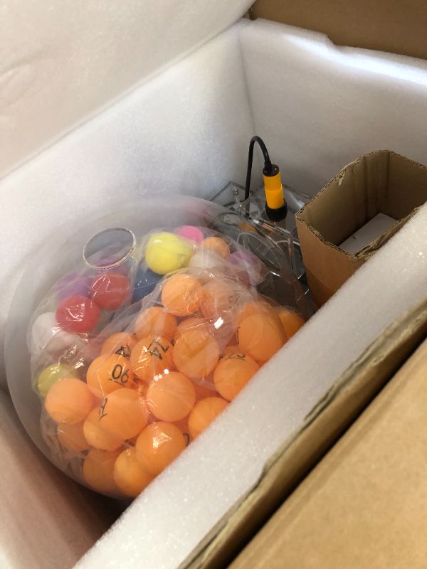 Ygebet Automatic Lottery Ball Machine, Electric Bingo Balls Cage