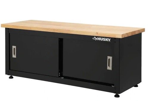 Photo 1 of Steel Storage Bench in Black (48 in. W x 20 in. H x 18 in. D)
