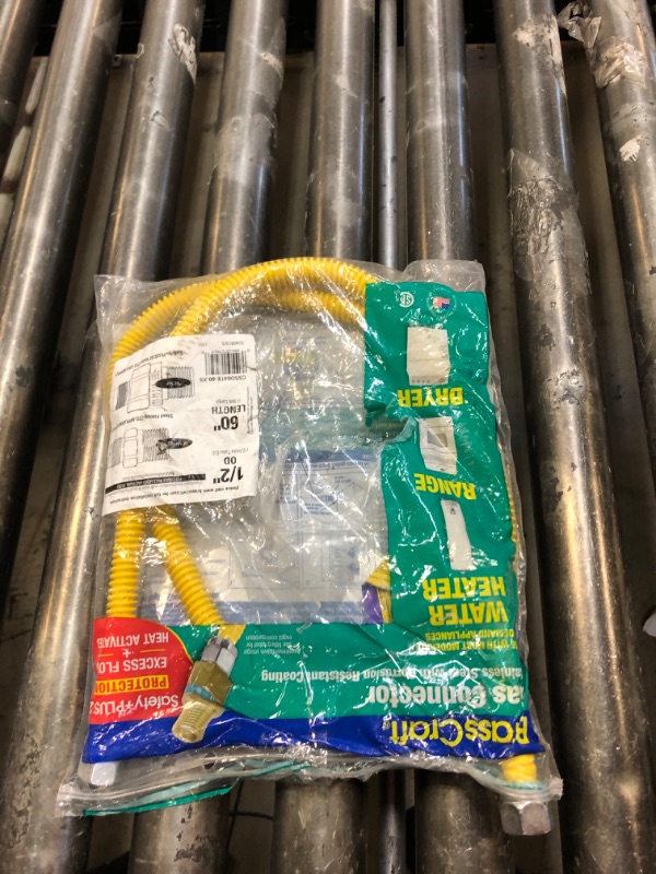 Photo 2 of 1/2 in. MIP x 1/2 in. MIP x 60 in. Gas Connector (1/2 in. OD) w/Safety+Plus2 Thermal Excess Flow Valve (53,200 BTU)