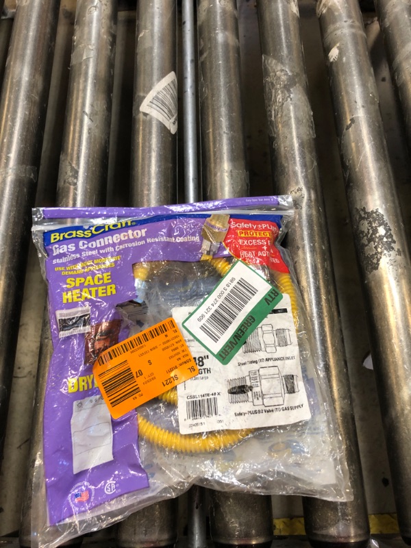 Photo 2 of 1/2 in. MIP x 1/2 in. MIP x 48 in. Gas Connector (3/8 in. O.D.) with Safety+Plus2 Thermal Excess Flow Valve (28,300 BTU)