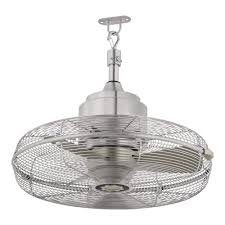 Photo 1 of  Hampton Bay Conyer 20 in. Indoor/Wet Outdoor 3-Speed Anywhere Fan Silver with Convenient Hanging Hook