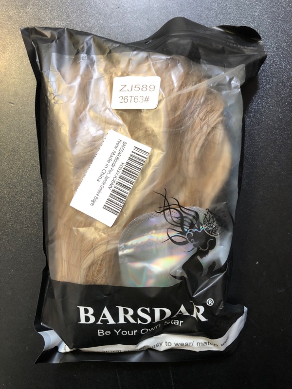 Photo 1 of BARSDAR Blonde Ponytail Extension - 18 Inch Claw Clip Ponytail Extensions for Women - Curly Wavy Multi-layered Synthetic Clip in Pony Tail Hairpieces - Blonde Ombre Beige